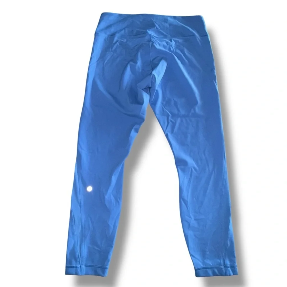 NWT LULULEMON Wunder Train Mesh Panel High-Rise Leggings 25” - Pool Blue 14